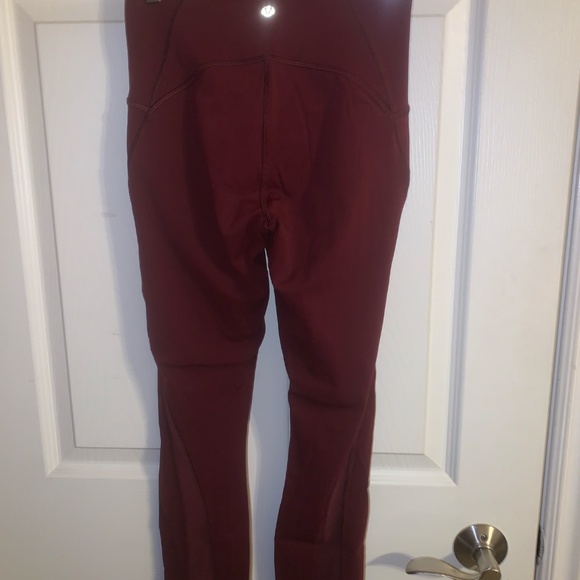 Lululemon Athletica Maroon Leggings - Picture 2 of 4